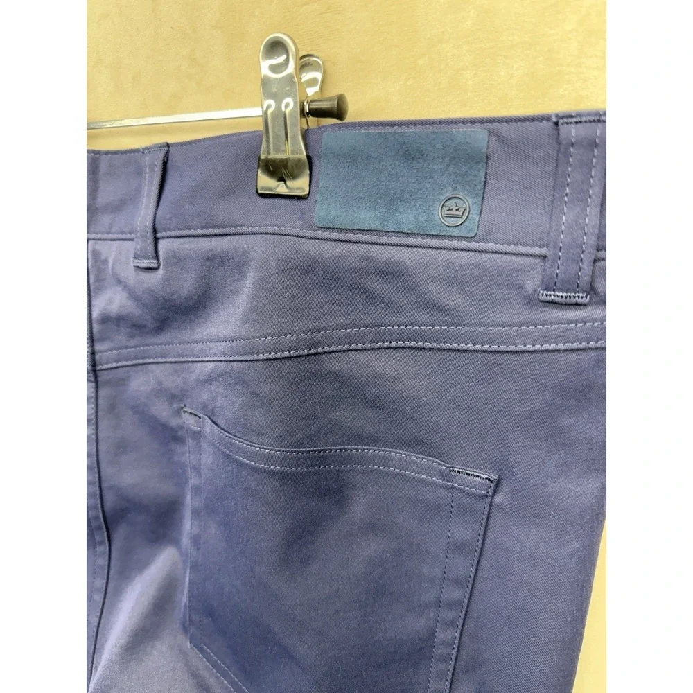 Peter Millar Crown Sport EB66 Performance Golf Pants Mens 35x32 Navy Blue Chino